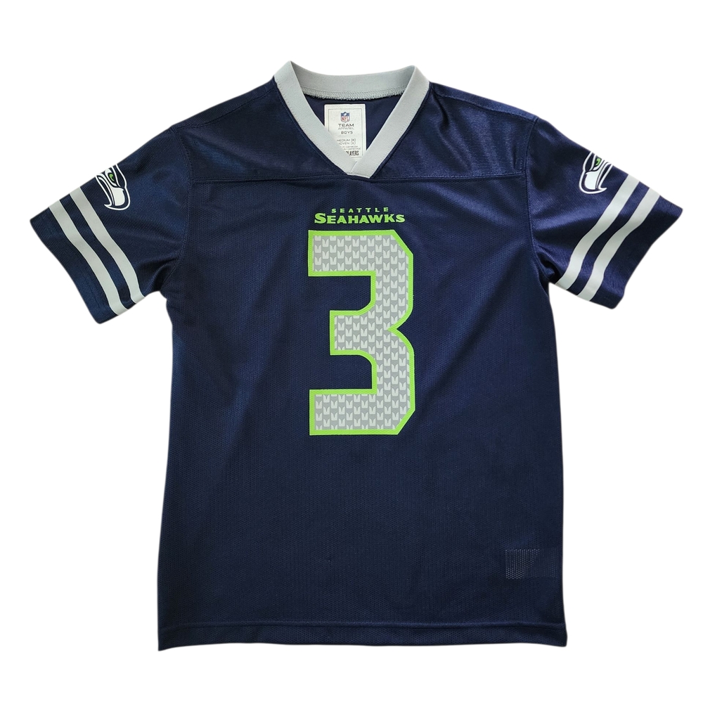 Boys Seattle Seahawks Jersey #3 Wilson Size M (8) – Excellent Condition